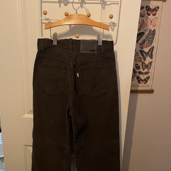 Vintage Levi corduroy pants jeans brown silver tab 90s - Picture 14 of 16